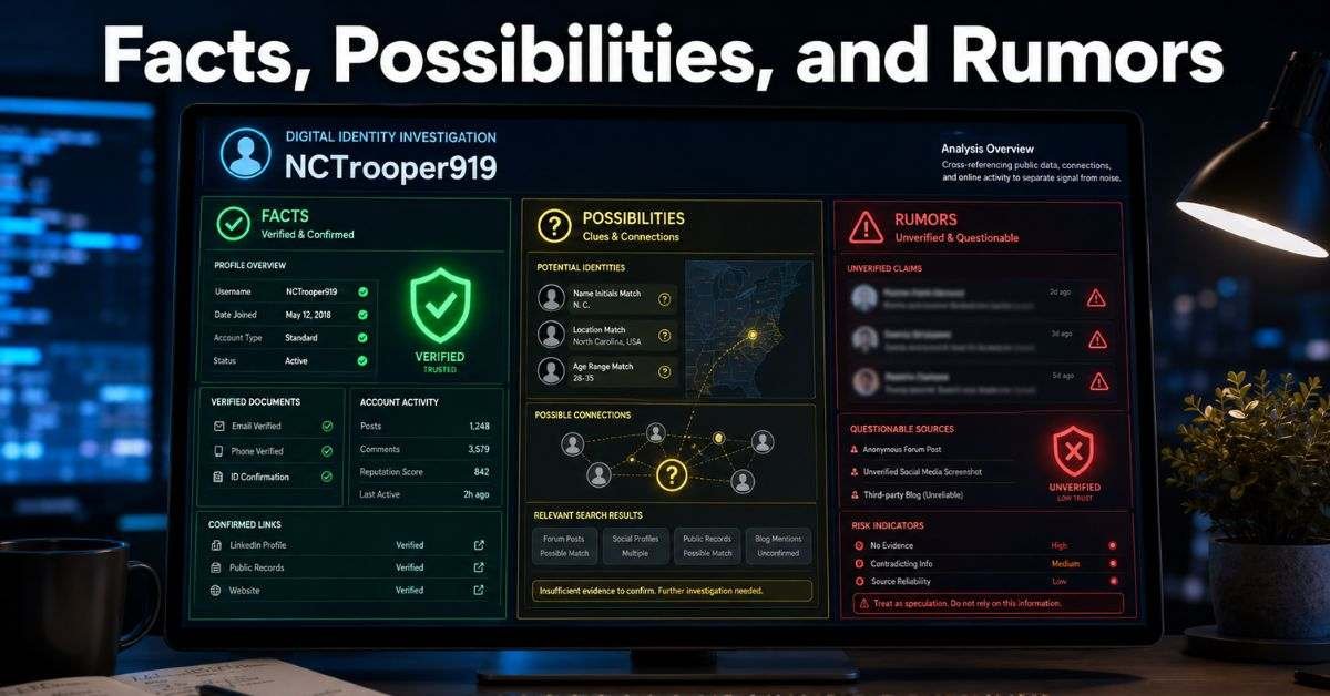 NCTrooper919: Meaning, Origin, and Online Identity Guide 
