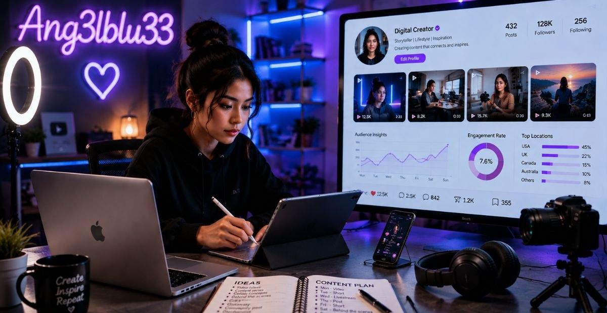 Ang3lblu33: Digital Creator and Online Identity Guide